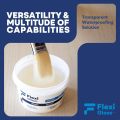 Flexi Glass Clear Shield 1 litre with Brush Transparent Waterproof Glue for Roof Leakage Crack Seal Glue Roof Water Leakage Solution Epoxy Resin for Waterproofing Gap Filler for Pipe Wall Tiles. 