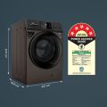 IFB 8 Kg 5 Star Powered by AI with 9 Swirl Wash, WiFi, Fully Automatic Front Load Washing Machine (Senator MBN 8012, Steam Refresh Program with Eco Inverter, Mocha). 