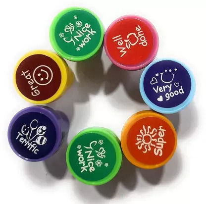 Good%20Work%20Stamps%20for%20Kids,%20Greeting%20Cards,%20Scrapbook,%20School%20Supplies%20Birthday%20Return%20Gifts%20for%20Kids%2012%20Stamps%20(Smiley%20Stamps)%20-%20Image%202