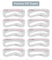 Reusable Eyebrow Stencils Stamp Shaping Kits 10Pc.. 
