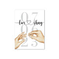 Lovers Personalized Poster Couple Names Date Custom Art Print Wedding Anniversary Wall Picture Canvas Painting Bedroom Decor. 