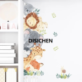 DISICHEN Cartoon Animals Wall Stickers for Children Kids Rooms Girls Boys Baby Room Decoration Wallpaper Elephant Panda Giraffe Luxury. 