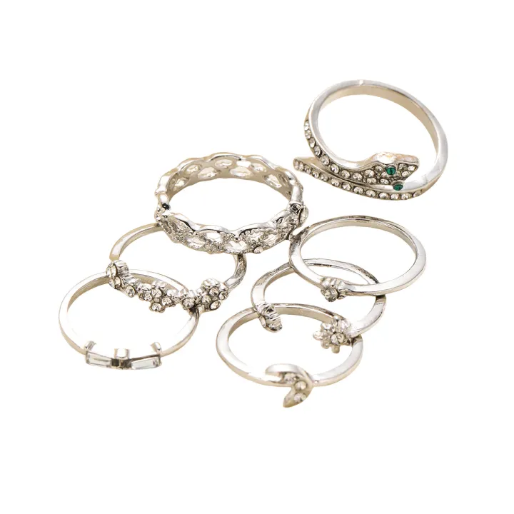 Youbo%20Silver%20Star%20Moon%20Spot%20Drill%20Ring%20Creative%20Retro%20Snake%20Shape%20Ring%207%20Set%20-%20Image%205