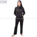 Attire Nepal Black With Yellow Line Track Suit Set For Women (TS-02). 