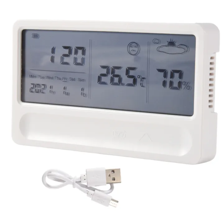 Digital Hygrometer Thermometer Indoor Room Outdoor Temperature Humidity ...