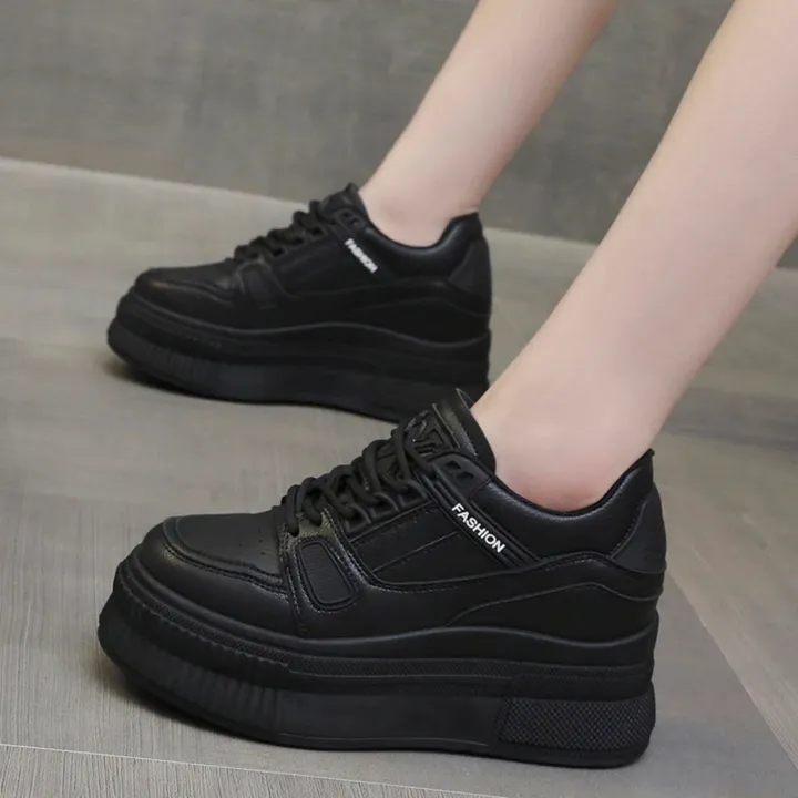 Black%208CM%20Sneakers%20Women%20Chunky%20Shoes%20Designer%20Casual%20Breathable%20Leather%20Platform%20Sneakers%20-%20Image%203