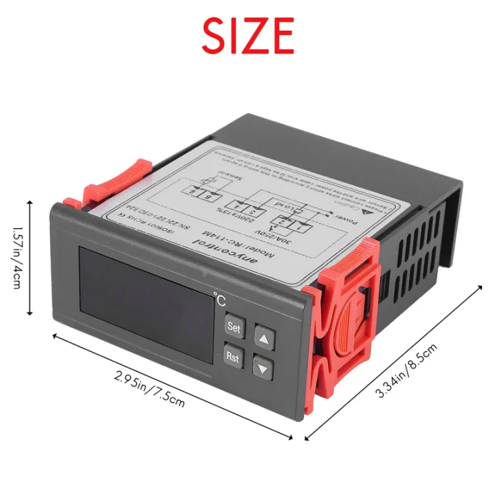 220V/30A%20Digital%20Temperature%20Controller%20Rc-114M%20Thermostat%20Relay%20Output%20-30~300%20Degree%20With%20Sensor%20-%20Image%206