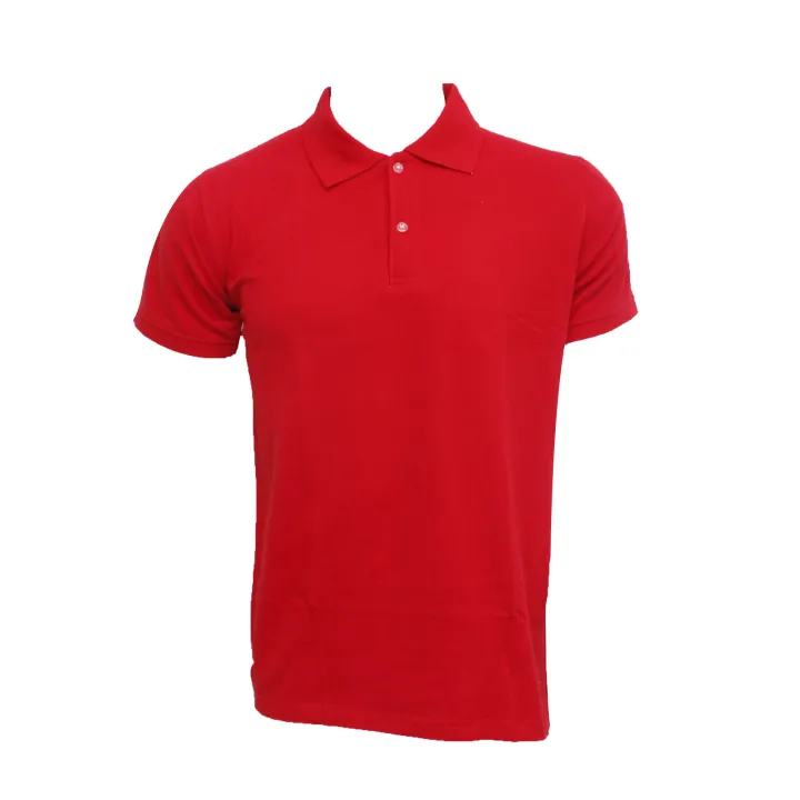 Red Colour Collor Neck Half Sleeve Tshirt For Men