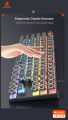 JEQANG JK-939 87-Key RGB Backlit Punk Mechanical Keyboard USB Interface  Gaming Keyboard in Tablet Style. 