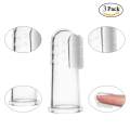 3Pcs Baby Finger Toothbrush With Case SetToothbrush Teether And Oral Massager Soft Silicone Massager Gentle Care For InfantToddlersKids. 