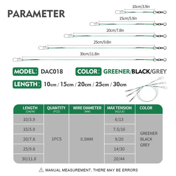 10pcs%20Stable%20Fish%20Hook%20Fishing%20Lead%20Line%20Rolling%20Swivels%20Anti-bite%20Thread%20Safety%20Snap%20High%20Carbon%20Stainless%20Steel%20String%20Fishing%20Steel%20Rope%20Wire%20-%20Image%202
