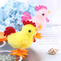1PC Plush Wind Up Chicken Kids Educational Toy Clockwork Jumping Walking Chicks Toys EATOP. 