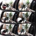 KOBWA Car Rear View Blind Spot Mirror Round Stick-On Convex Mirror Wide Angle View Mirror For Safer Driving-2 Pack. 