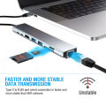 8 in 1 For MacBook Pro Air Multiport USB-C HUB To 4K HDMI USB 3.0 Aux Adapter. 