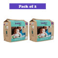 Bambo Nature Baby Diapers Size 2 S (3–6 kg) – 30 pcs (Pack of 2) Tape Style | Eco-Friendly, Soft & Sensitive Skin Safe Diapers. 