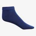 Unisex Blue Color Cotton Plain Ankle Socks. 