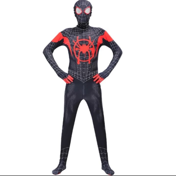 Masala%20Beads%20Marvel%20Spider%20Man%20Verse%20Spiderman%20Kids%20(100cm%20Size)%20Costume%20Avengers%20Hero%20Cosplay%20For%20Unisex%20-%20Image%202