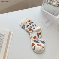 DISICHEN Profesional New Japanese Cute Cartoon Bear Girl Stockings Tide Tube Socks Candy Color Cotton Socks. 