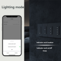 OUMERY Tuya WiFi Smart Light Switch Need Neutral Wire 110-250V US Push Button Light for Alexa Home Smart Life 2 Gang. 