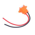E-bike Scooter Battery Connector Plug Three Vertical Charging Socket With Wires 12AWG Cable For 36V 48V Universal. 