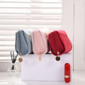 Cross border velvet makeup bag large capacity hand clutch cosmetics storage bag letter embroidery cylinder lipstick envelope wholesale. 