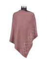 Cashmere/Wool Natural Diamond Design Poncho/Cape For Women. 