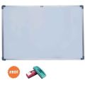 Non-Magnetic White Board 1.5Fx 2F With DusterAnd Marker By Mitrata. 