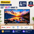 Himstar 55 Inch QLED Smart Television HT-55QT2SDJ | 4K Ultra HD Display | Smart Whale OS | Powerful Quad-Core Processor | Energy Saving Design | Free Installation Service | 3 Years Warranty. 