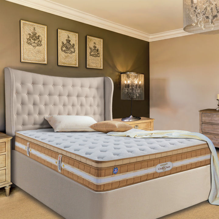 Springfit Club Class Natura 5 Layered Orthopedic Spine Support Double Pocket Springs Latex Foam Luxury Bed Mattress 8 Inch Single Size Bed 78x36x8 Inch Daraz .np