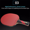 ARELENE 2X Super Powerful Ping Pong Racket Bat, Table Tennis Racket Sticky Pimples(Penhold-Hands Grip). 