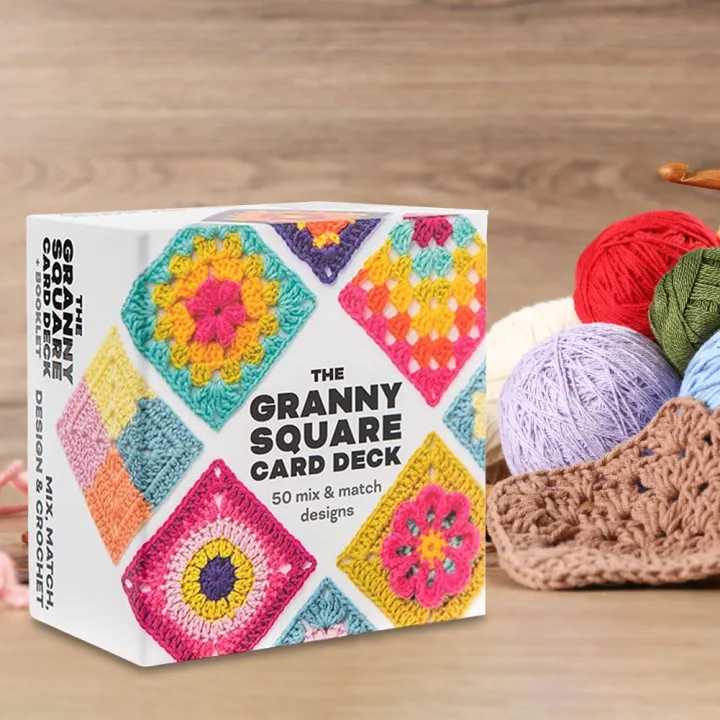 HOT 50 Mix Matchs Designs Crochet Cards Knitting Kit The Granny Square ...
