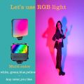 RGB AY-49 RGB LED Vlogging Kit with Lightweight Tripod, High-Sensitivity Microphone. 
