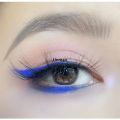 Linman Linman Portable Color Klein Blue Eye Shadow Monochromatic LakPrLuxury ofesional e Blue Pure Blue Eye Shadow Disc Pallete of Eyeshadows. 