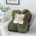 Premium Luxury Ultimate Super Soft Reverse Sherpa Throw Blanket - King Size (Random Colours). 