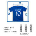 Neymar Jr 10 Printed Al Hilal Home Jersey Set For Kids. 