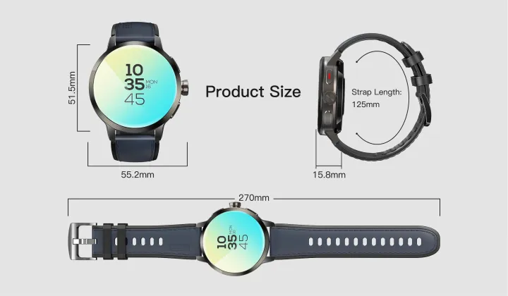 HOT%20DM82%204G%20Android%20Global%20Version%20Smart%20Watch%201.75inch%20AMOLED%20Screen%20180%C2%B0%20Rotating%20HD%202M%20Camera%20Video%20Call%20Smartwatch%20-%20Image%204