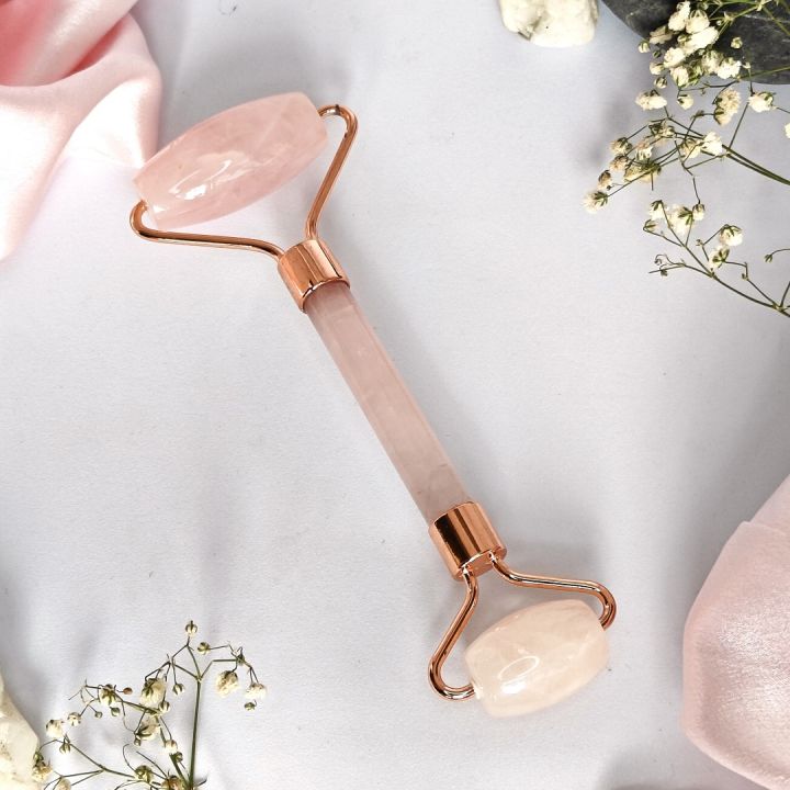 Moonwake Rose Quartz Roller – Face Roller - Facial Massager