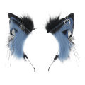 Penasfe Cosplay Ears Handmade Cat Ear Headband with Metal Tassel Pendant Anime Cosplay Hair Hoop for Party Lovers in Asia Realistic Cat Ear. 