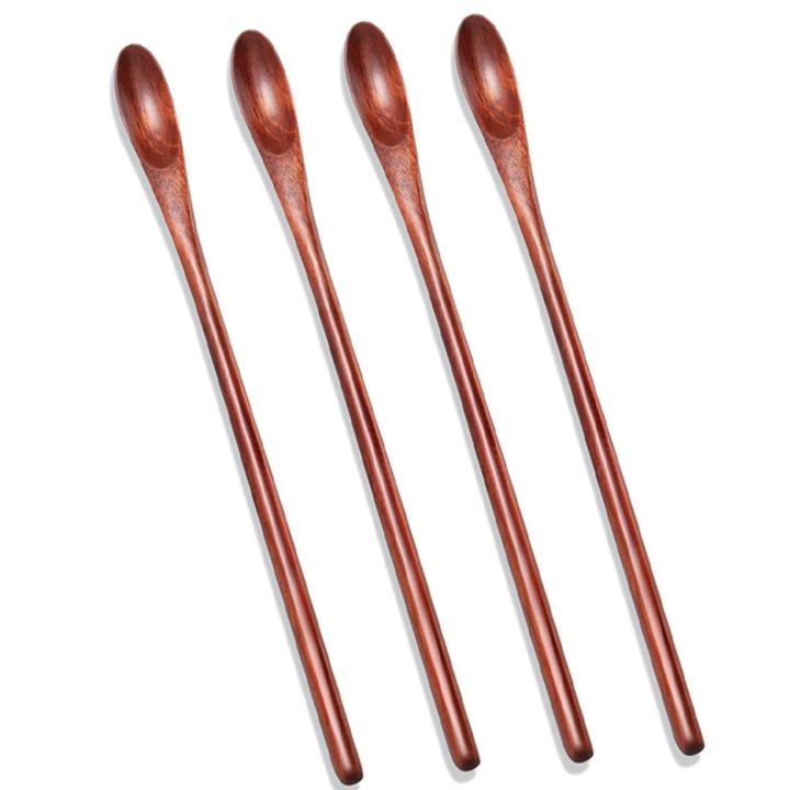 NAMUNY%20Mini%20Silicone%20Spatulas,%208%20Pack%20Small%20Silicone%20Makeup%20Spatulas%20with%20Wood%20Iced%20Tea%20Spoons%20Small%20Stirring%20Spoon%20-%20Image%202