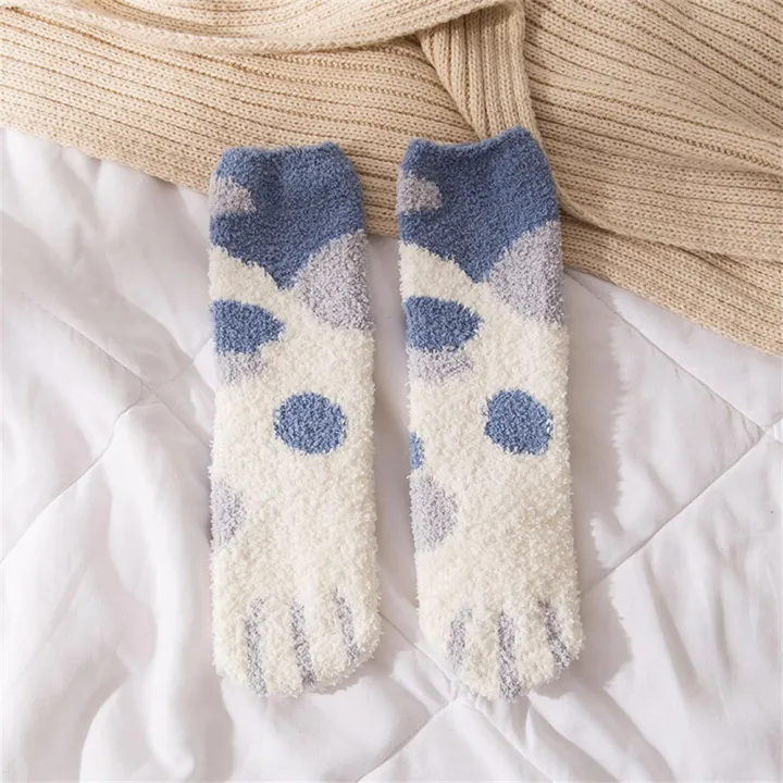 Stripe%20socks%20Women's%20socks%20Cozy%20socks%20Home%20floor%20socks%20Cute%20socks%20Cartoon%20socks%20Paw%20socks%20Girls%20socks%20%20socks%20for%20Sleeping%20socks%20Indoor%20socks%20Cosy%20home%20-%20Image%208