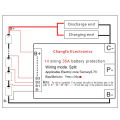 20X 14S 52V 35A Li-Ion Lipolymer Battery Protection Board PCB Board for E-Bike EScooter. 