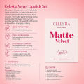 Celestia Matte Lipstick — 6 pc Lipsticks for Bold Lips, All Day Glam. 