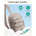 Versatile Multiple Pockets Fluffy Crossbody Bag Soft Portable Chest Bag Lightweight Commuting Bag For Travel Work Shopping Gym Store. 