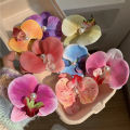 Spunky Add-ons 1PC Pearl Flower Hair Clip Cute Cloth Butterfly Orchid Orchid Flower Hairpin Side Clip. 