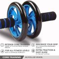 Strauss Ab Wheel Roller With Foam Handle | Ab Roller for Core Building | Ab Wheel. 