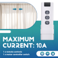 OUMERY Tuya Smart Life WiFi 433Mhz Blind Curtain Switch with RF Remote for Electric Roller Shutter Control, 1RC 1RE. 