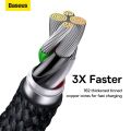 Baseus 2.4A USB Fast Charging Cable for iPhone 13 12 11 Pro Max XR X Mini 8 7 6s 6 5 Plus SE USB Data Sync Cable 1M. 