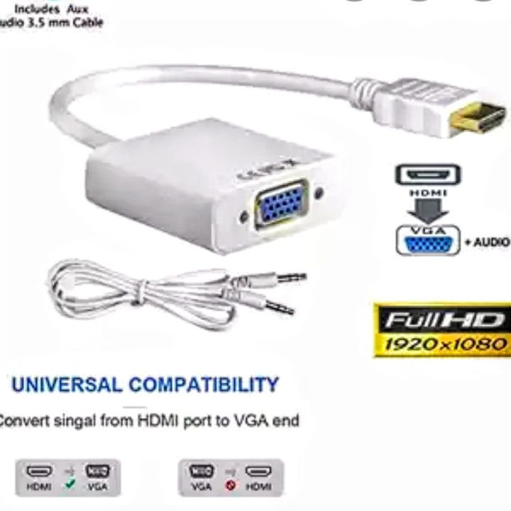 Hdmi To Vga Converter With Aux Cable
