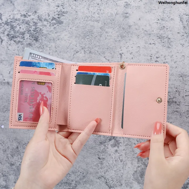 WeihonghunfeiFifty%20percent%20discount%20Factory%20Outlet%202024%20Korean%20version%20of%20the%20new%20ladies'%20purse%20short%20creative%20fashion%20purse%20student%20buckle%20coin%20purse%20-%20Image%206