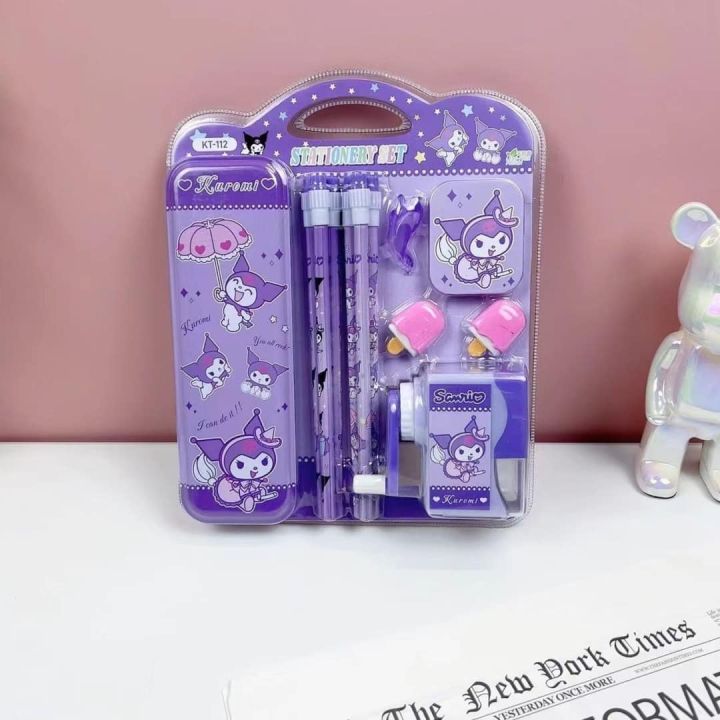 Kuromi Stationery Pencil Set for Kids